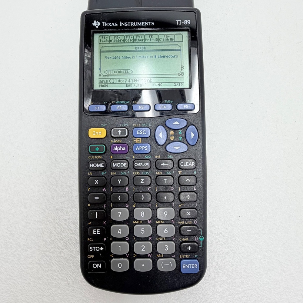 Texas Instruments TI-89 Graphing Calculator CAS Scientific Power Tested w/ Cover